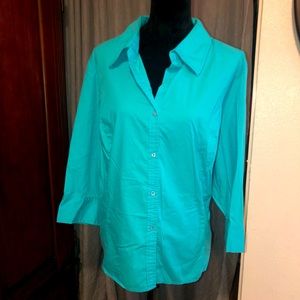 3/4 sleeve button down